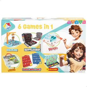 Conjunto de 6 Juegos de Mesa CB GAMES Conjunto de 6 Juegos de Mesa CB GAMES