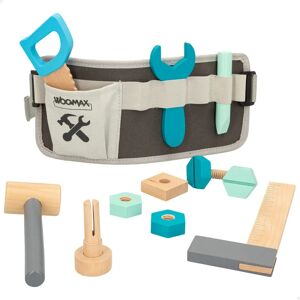 Cinturón de Construcción de Madera WOOMAX - 11 Piezas - Juguete para niños Cinturón de Construcción de Madera WOOMAX - 11 Piezas - Juguete para niños