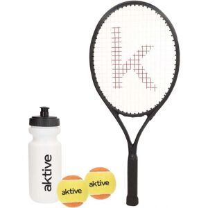 AKTIVE Tennis Set - Lichtgewicht aluminium frame, 2 ballen, waterfles AKTIVE Tennis Set - Lichtgewicht aluminium frame, 2 ballen, waterfles