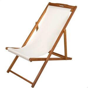 Aktive Witte Acacia Hangmat - Tuin Recliner - 59x100x94 cm Aktive Witte Acacia Hangmat - Tuin Recliner - 59x100x94 cm