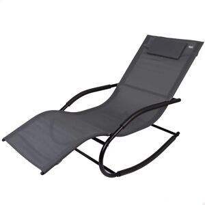 Transat Noir Aktive - Sun Lounger - Publicité Transat Noir Aktive - Sun Lounger - Publicité