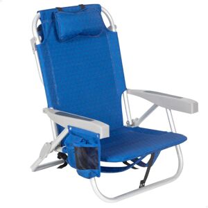 Chaise de Plage XXL Aktive Pliable - 5 Positions, Molletonnée, Frigo - Publicité Chaise de Plage XXL Aktive Pliable - 5 Positions, Molletonnée, Frigo - Publicité
