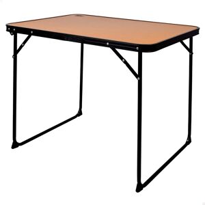 Table Pliable Aktive - Camping Bambou Acier MDF 80x60x67cm - Publicité Table Pliable Aktive - Camping Bambou Acier MDF 80x60x67cm - Publicité
