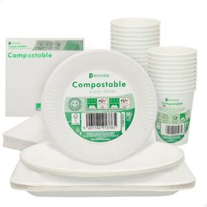 Ensemble de fournitures de fête Procos Blanc - Party supply set - Publicité Ensemble de fournitures de fête Procos Blanc - Party supply set - Publicité