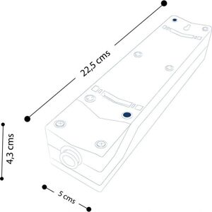 Regleta multifunción blanca Simon 3 tomas con tierra y interruptor de pie Regleta multifunción blanca Simon 3 tomas con tierra y interruptor de pie