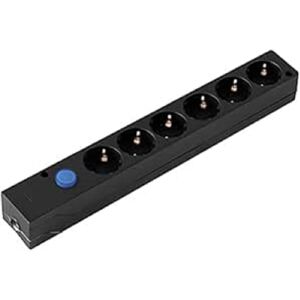 Simon Multifix Regleta - 6 Tomas, Interruptor de Pie, Montaje en Pared Simon Multifix Regleta - 6 Tomas, Interruptor de Pie, Montaje en Pared