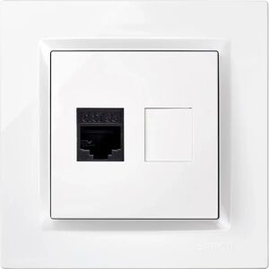 Simon Vit RJ45 Ethernet-uttag - Serie 10 Simon Vit RJ45 Ethernet-uttag - Serie 10