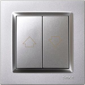 Simon - Pulsante Serie 10 - 840x840 mm - 230V - Alluminio Simon - Pulsante Serie 10 - 840x840 mm - 230V - Alluminio
