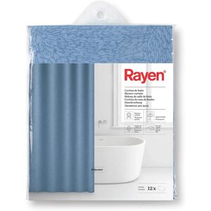 Rayen Shower Curtain - Waterproof Polyester - 12 Hooks - Blue Rayen Shower Curtain - Waterproof Polyester - 12 Hooks - Blue