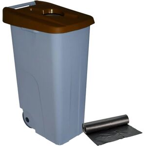 Conteneur de Recyclage Denox 110 l - Marron - Publicité Conteneur de Recyclage Denox 110 l - Marron - Publicité