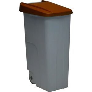 Contenedor de basura Denox 110 L Marrón con Ruedas Contenedor de basura Denox 110 L Marrón con Ruedas