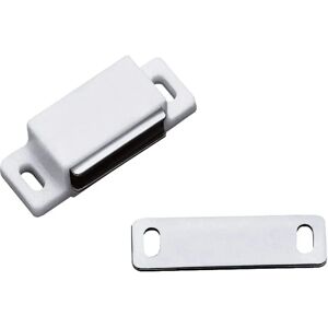 Fecho Magnético Modelo 5 Amig - Branco - Imã para Móveis - Resistência 3kg Fecho Magnético Modelo 5 Amig - Branco - Imã para Móveis - Resistência 3kg
