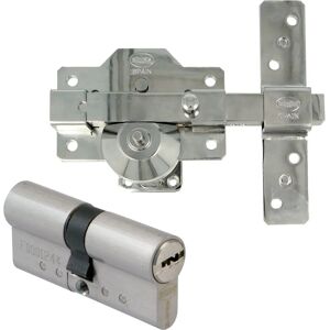 Amig Amig - door lock set with key/button + cylinder 40+30 chrome Amig Amig - door lock set with key/button + cylinder 40+30 chrome