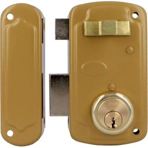 AMIG Modèle 75U - Verrouillage à recouvrement en acier pour portes en bois - Publicité AMIG Modèle 75U - Verrouillage à recouvrement en acier pour portes en bois - Publicité