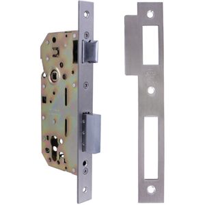 Amig 340 Mortise Door Lock - Reversible Handle - No Key - Stainless Steel Amig 340 Mortise Door Lock - Reversible Handle - No Key - Stainless Steel
