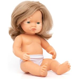 Miniland Caucasian Dark Blonde Girl With Vitiligo 38 Cm - Baby Doll Miniland Caucasian Dark Blonde Girl With Vitiligo 38 Cm - Baby Doll