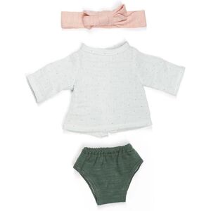 MINILAND Doll Clothes Set - 32cm Green/White for Girl MINILAND Doll Clothes Set - 32cm Green/White for Girl