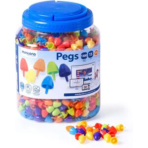 Miniland Educational Multi-color Pegs Set - 1300 Units for 3-6 Year Olds Miniland Educational Multi-color Pegs Set - 1300 Units for 3-6 Year Olds