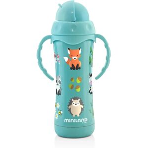 Garrafas térmicas de aço inox Miniland com canudo - 240ml Garrafas térmicas de aço inox Miniland com canudo - 240ml