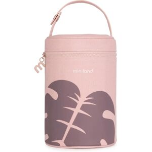 Miniland Terra Isolerende Tas voor 700ml Thermos - Roze / Bladeren Miniland Terra Isolerende Tas voor 700ml Thermos - Roze / Bladeren