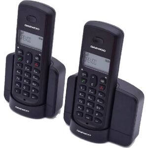 Téléphone DECT Daewoo DTD-1350 DUO - ID Appelant - Noir - Publicité Téléphone DECT Daewoo DTD-1350 DUO - ID Appelant - Noir - Publicité
