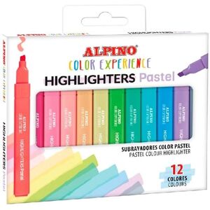 Alpino Pastel Highlighters - 12 Pack Alpino Pastel Highlighters - 12 Pack