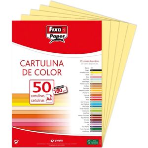 Fixo Cartoncino A4 Giallo Limone - 180g/m² - 50 Fogli Fixo Cartoncino A4 Giallo Limone - 180g/m² - 50 Fogli