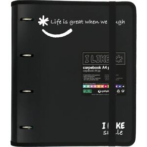 Grafoplas Black 4-Ring A4 Organizer - Ring Binder Grafoplas Black 4-Ring A4 Organizer - Ring Binder