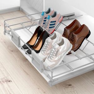 Menage Confort - Juego soporte zapatero extraíble - Acero, Cromo Mate Menage Confort - Juego soporte zapatero extraíble - Acero, Cromo Mate