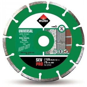 Disco diamantado segmentado Rubi 125mm - Hormigón/Ladrillo/Azulejo Disco diamantado segmentado Rubi 125mm - Hormigón/Ladrillo/Azulejo