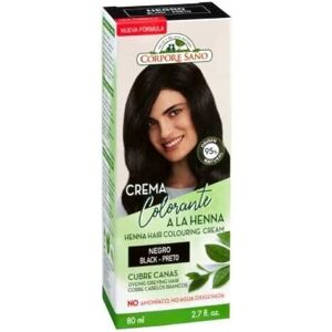 Corpore Sano Black Henna Coloring Cream - Colorant for Gray Hair Corpore Sano Black Henna Coloring Cream - Colorant for Gray Hair