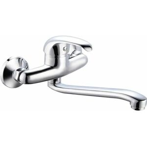 Rousseau Mambo Mitigeur Murale en Métal Gris - 15cm Rousseau Mambo Mitigeur Murale en Métal Gris - 15cm