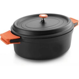 Lacor 25933 Olla ovalada de aluminio fundido - 3,5L - Negro Lacor 25933 Olla ovalada de aluminio fundido - 3,5L - Negro