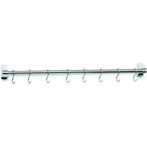 Lacor Wall Hanger - 8 Hooks - 600mm - Stainless Steel Lacor Wall Hanger - 8 Hooks - 600mm - Stainless Steel