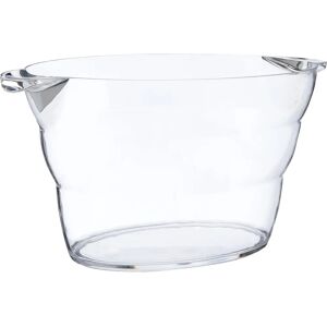 Lacor 13L Oval Champagne Bucket - Elegant Acrylic Lacor 13L Oval Champagne Bucket - Elegant Acrylic