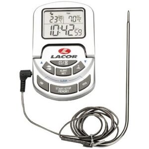 Lacor 62498 Termometro digitale per forno - Sonda, Base magnetica Lacor 62498 Termometro digitale per forno - Sonda, Base magnetica