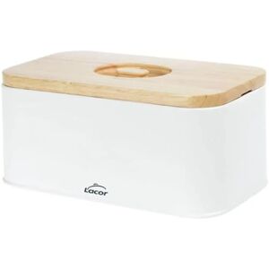 Lacor Bread Box Wooden Lid Grooved - Bread Box Lacor Bread Box Wooden Lid Grooved - Bread Box
