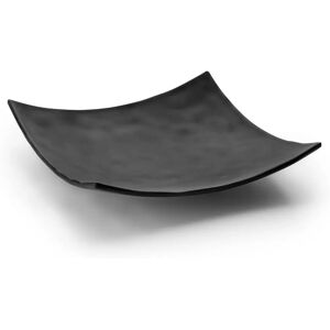LACOR Square Melamine Plate - 25x25x5cm - Black - Serving Bowl LACOR Square Melamine Plate - 25x25x5cm - Black - Serving Bowl