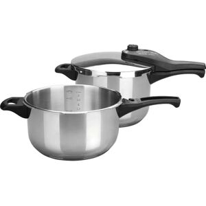 Lacor Cocotte-minute - 6L+4L - Acier inoxydable - Design simple - Cocotte-minute - Publicité Lacor Cocotte-minute - 6L+4L - Acier inoxydable - Design simple - Cocotte-minute - Publicité