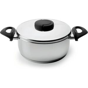 Lacor Stainless Steel 26cm Casserole with Lid - Induction Compatible Lacor Stainless Steel 26cm Casserole with Lid - Induction Compatible