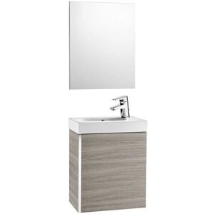 Ensemble de Meubles de Salle de Bain Roca Mini - Lavabo, Miroir, Gris - Publicité Ensemble de Meubles de Salle de Bain Roca Mini - Lavabo, Miroir, Gris - Publicité