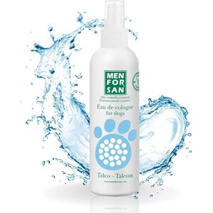 Poudre de Talc Menforsan - Eau de Cologne pour Chiens - Publicité Poudre de Talc Menforsan - Eau de Cologne pour Chiens - Publicité