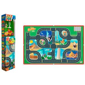 Bandai La granja de Zenón Játék szőnyeg - Jármű 13cm - 60x95cm Bandai La granja de Zenón Játék szőnyeg - Jármű 13cm - 60x95cm