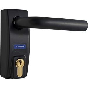 TESA ASSA ABLOY - Maniglia universale - Maniglia reversibile con serratura - Nero Opaco TESA ASSA ABLOY - Maniglia universale - Maniglia reversibile con serratura - Nero Opaco
