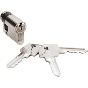 Cylindre de sécurité TESA TE5 50x10mm Nickel - Sécurité Européenne - Publicité Cylindre de sécurité TESA TE5 50x10mm Nickel - Sécurité Européenne - Publicité