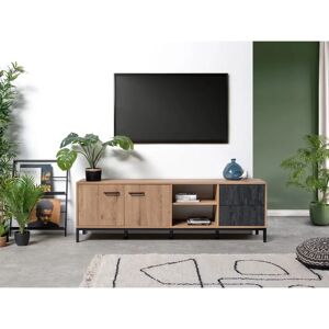 Muebles Pitarch Paris TV-Ständer - Industrieller Stil, Verstellbare Regale Muebles Pitarch Paris TV-Ständer - Industrieller Stil, Verstellbare Regale