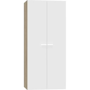 MUEBLES PITARCH Kleiderschrank - Roble Cambrian & Weiß - 2 Türen - Schlafzimmermöbel MUEBLES PITARCH Kleiderschrank - Roble Cambrian & Weiß - 2 Türen - Schlafzimmermöbel