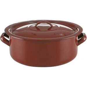 Quid Classic Brown Enamelled Steel 34cm Casserole - Cooking Pot Quid Classic Brown Enamelled Steel 34cm Casserole - Cooking Pot