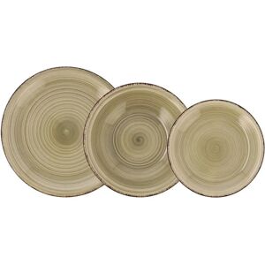 Quid Vita Natura Groene Keramische 18-delige Servies Quid Vita Natura Groene Keramische 18-delige Servies