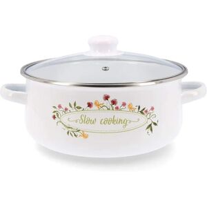 Quid Mehrfarbige Emaille Stahl Casserole 24cm mit Glasdeckel Quid Mehrfarbige Emaille Stahl Casserole 24cm mit Glasdeckel